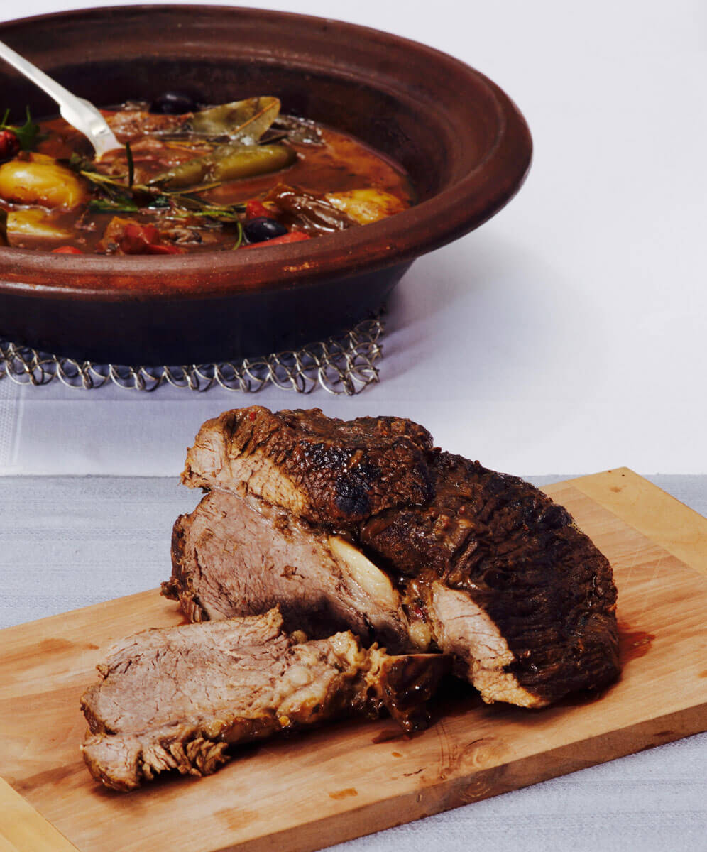 Rinderschmorbraten in der Tajine